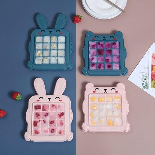 Childrens Ice Cream Tools Cube Tray Box With Ice Box Silicone Chocolate Mold Popsicle Molds