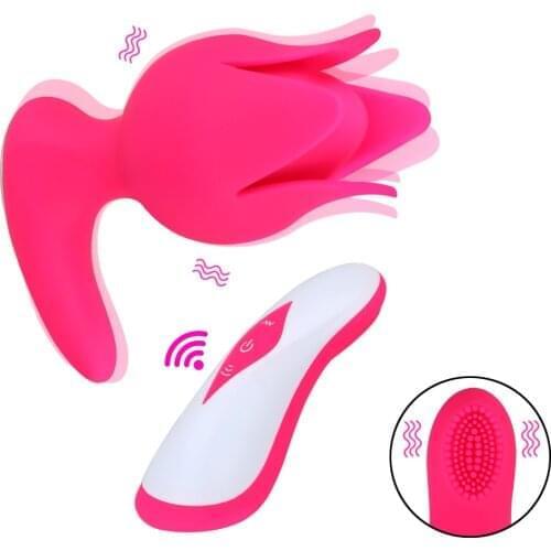 Two Vibrators For Clitoris Nipple Massage Breast Enlargement Women Sex Toys Adult Erotic Wireless Sexy Flower Bud Spikes Machine