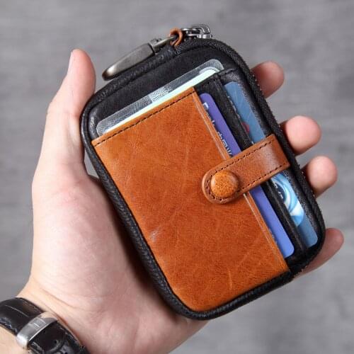 Crazy Horse Style Top Layer Leather Wallets Vintage Style Men Wallet Fashion Brand Purse Card Holder Long Clutch Wallet