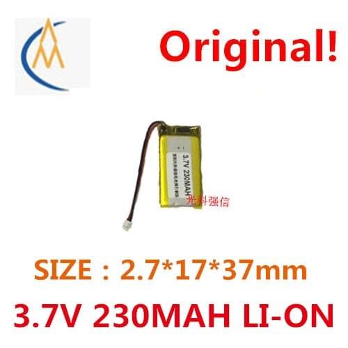 Brand new 3.7V polymer lithium battery 271737 230mah MP3 Bluetooth headset / device / micro circuit board test