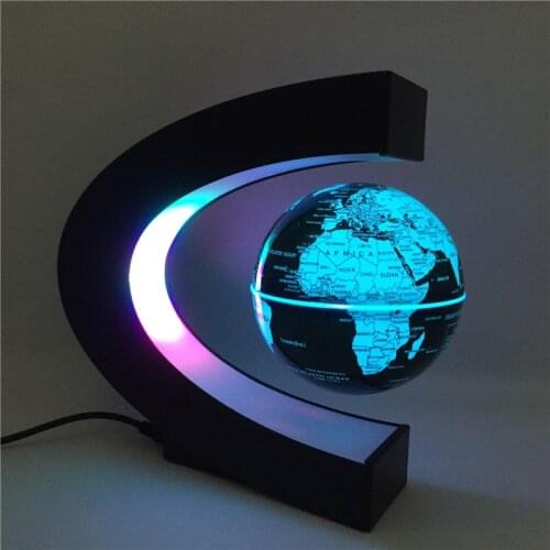 Magnetic levitating Globe World Map Ball Lamps Globe Glow Magnetic Levitation Led Night Light Floating World Terrestrial novelty