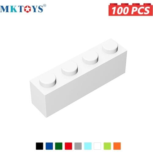 MKTOYS 1x4 Dots MOC Bricks 100PCS Constructor City Creator Design Blocks Juguetes Figures MOC Building Blocks Toys for Children