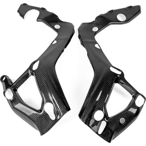 New Motorcycle Frame Heat Sheild Cover Protector Fairing Carbon Fiber Twill Weave Gloss For S1000RR S 1000 RR S 1000RR 2019 2020