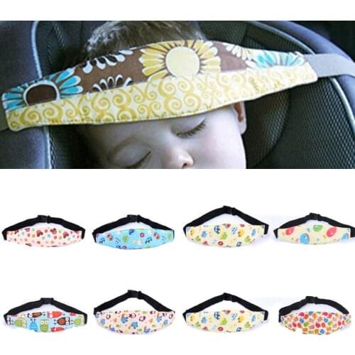 New Unisex Child Car Safety Seat Head Fixing Auxiliary Cotton Belt Pram Secure Strap Doze Band for Baby Pram Child Safety Seat