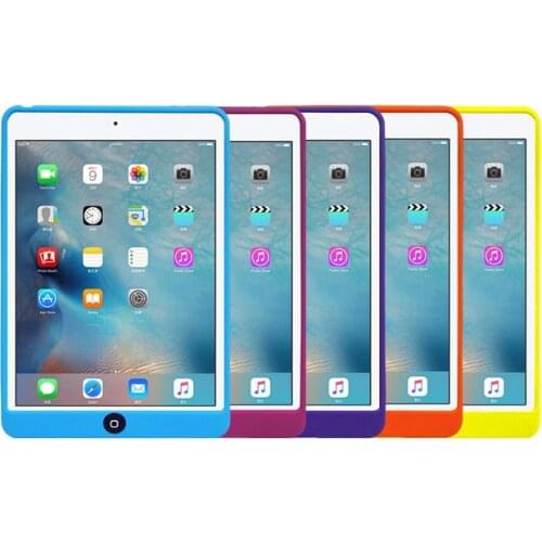 New Kids Children Shockproof Cute Soft Silicone Rubber Protective Funda Cover Case For Apple iPad Mini 4 Mini4 7.9 inch Tablet