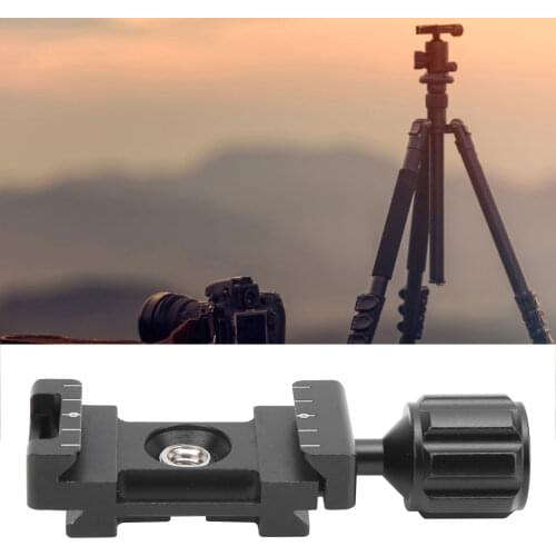 Portable 25mm CNC Anti‑Slip Quick Release Clamp 25mm Aluminum Screw Knob Clamp Compatible with Arca-Swiss