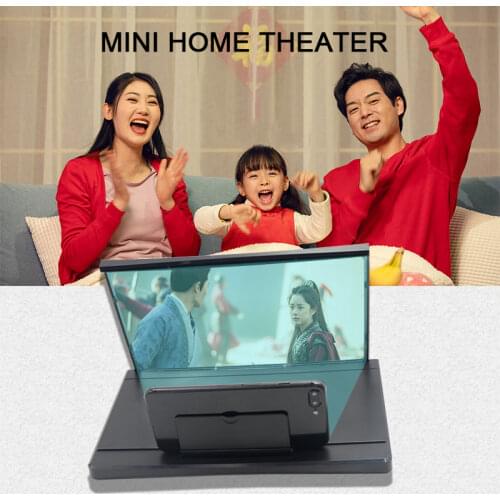 Pull-Out Mobile Phone Screen Magnifier 12 Inch 3D Mobile Phone Magnifying Glass L18 Hd Anti-Blue Light Mobile Phone Magnifier