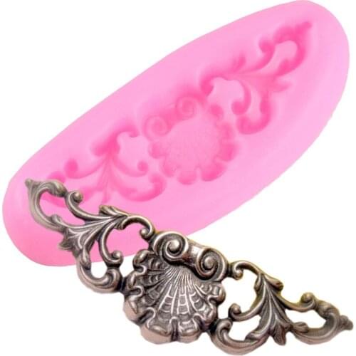 Vintage Shell Relief Silicone Fondant Mold DIY Party Cake Border Mould Cake Decorating Tools Chocolate Candy Clay Resin Moulds
