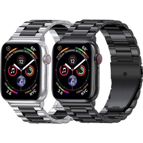 Watchband for apple watch se 6 5 4 3 strap stainless steel bracelet for iwatch series 44mm 40mm 42mm 38mm metal band accessories