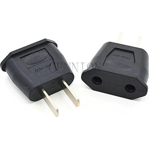 Copper type Special EU Euro to US AC Power Plug Trip Travel Adaptor Convertor for Journey 100pcs
