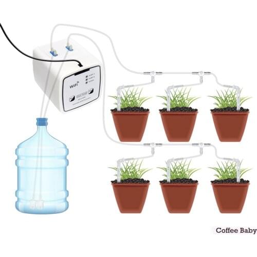 3.6W Watering Device Garden Plant Water Pump Timer Auto Drip Irrigation System Garden Tools Automatic Watering Device Set