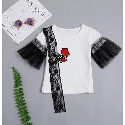 YOYOSHOW Summer new girls T-shirt fashion clothes girls T-shirt 1-5 years old girls T-shirt toddler girl fall clothes 2020