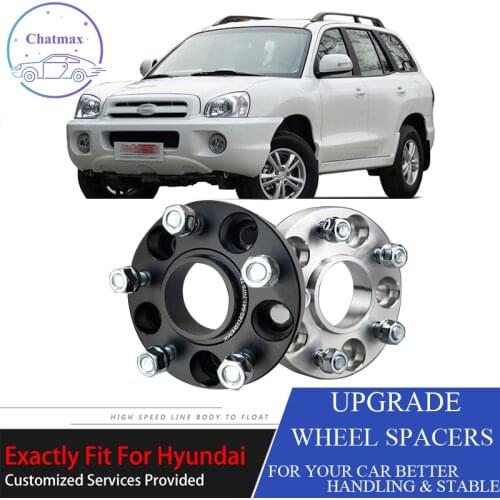 4 Pcs For Hyundai Series 5X114.3 67.1CB 25mm Thick Hubcenteric Black/White Coulor Wheel Spacer Adapters