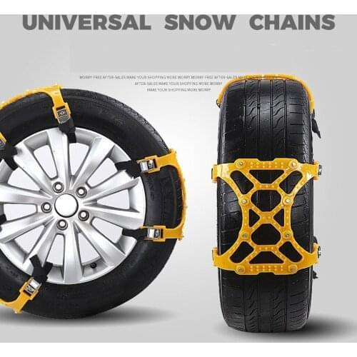 Car Snow Chain Universal Double Buckle Car Tire Snow Chains Belts Emergency Safety Anti-skid Chains Winter Driving for Car Truck