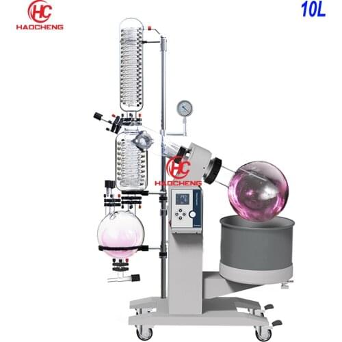 Free shipping 10L Electrical Lift Vacuum Rotary Evaporator