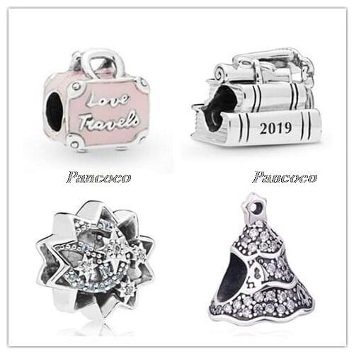 925 Sterling Silver Charm When You Wish Upon A Star Charm Beads Fit Pandora Bracelet & Necklace DIY Jewelry