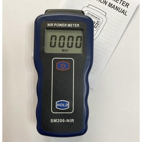 Digital NIR Power Meter LCD Solar Infrared Irradiance Meter Sun Infrared Lamps Radiation Intensity Measurement 1-19999 W/m²