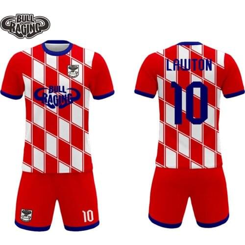 Football jersey suit adult Soccer jersey set custom
