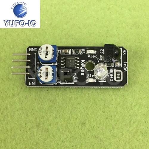 Infrared Barrier Module Obstacle Avoidance Trolley Obstacle Avoidance Sensor Black White Line Identification Distance Adjustable