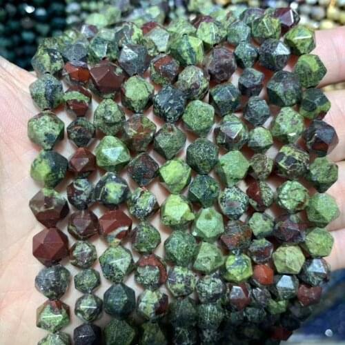 Faced dragon bloodstone jasper stone beads natural gemstone beads DIY loose beads for jewelry making strand 15" wholesale