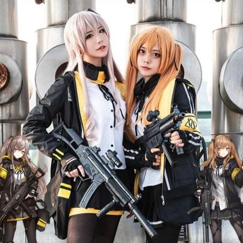 Game Girls Frontline Ump45 Ump9 Cosplay Costumes Girls Battle Uniform Women Clothes Party Uniform Full set for Halloween