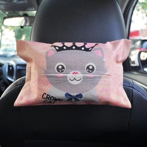 Cartoon Car Tissue Box Seat Back Hanging Storage Table Home Container Towel Napkin Papers Bag Holder Box Case Pouch
