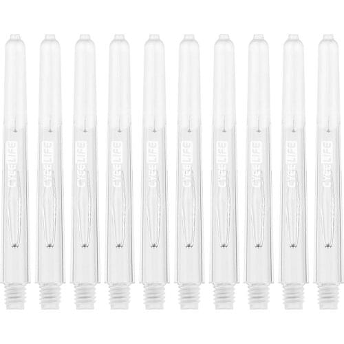 CyeeLife Plastic Dart Shafts 10PCS Items Accessories kit,Black/Blue/Clear/Red