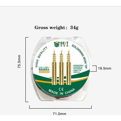 BEST 0.1mm Soldering Iron Tips Oxygen-free Copper Fly Line Welding Tip Solder Iron tip for 936 Soldering Station BGA Rework Tool
