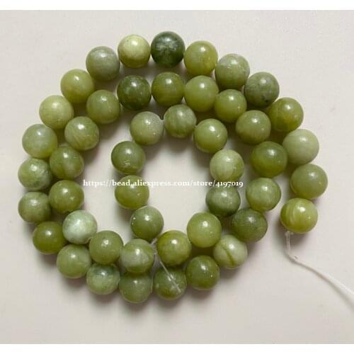Free Shipping Natural Stone Green Jaspers Round Beads 15" Strand 4 6 8 10 12MM Pick Size For Jewelry Making