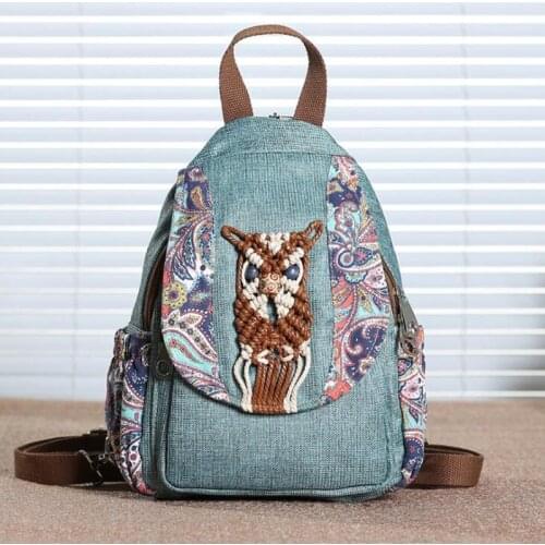2021 New All-Match Backpack High-Quality Canvas tassel chest bag famous brand travel backpack all-match single shoulder bag