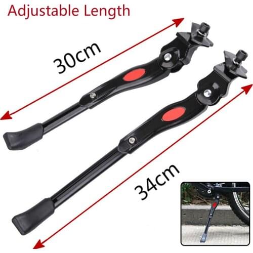 Middle Bike Stands Kickstand Aluminum Alloy Adjustable Parking Racks Mountain Bicycle Side Support Cycling Part for 20 24 26MTB