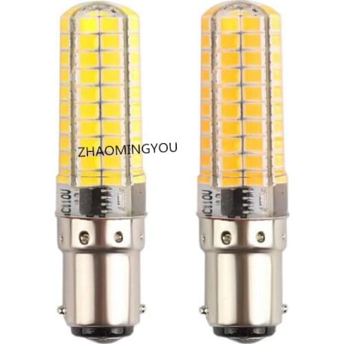 DIMMABLE B15 GY6.35 SMD 5730 8W Super bright silicone LED light Dimmable B15 GY6.35 Corn lamp 110/220V 80leds Led bulb