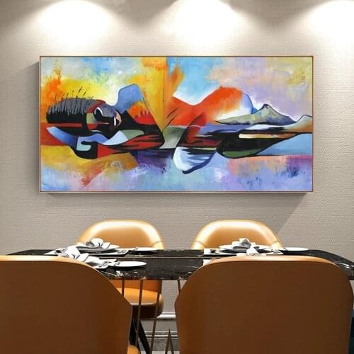 Drop shipping Larger Lord Buddha Abstract Oil Painting Buddha Canvas Religious Poster Print Wall Art Pictures For Living Room