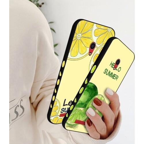 Side Pattern Fruit Silicone Case For Asus Zenfone Max Pro M2 ZB631KL ZB633KL Creative Lemon Cover For Asus 5Z ZE620KL ZS620KL