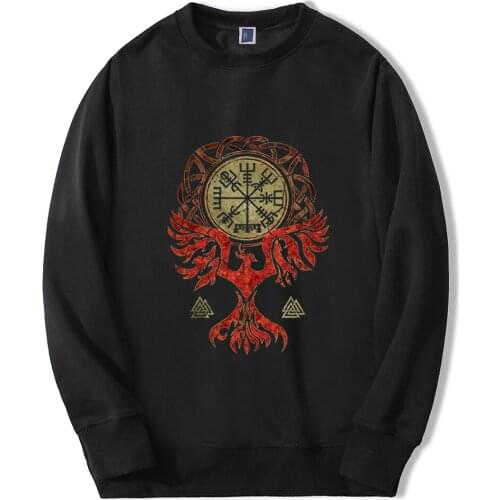 TV Show Vikings Ragnar The Viking Berserker Autumn Winter Unisex Sweatshirt Hoodies Men Fashion Pullover Black Couple Hoodies