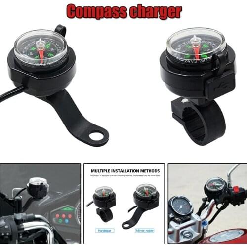 Motorcycle Compass Charger USB Waterproof Navigation Fast Charging Waterproof