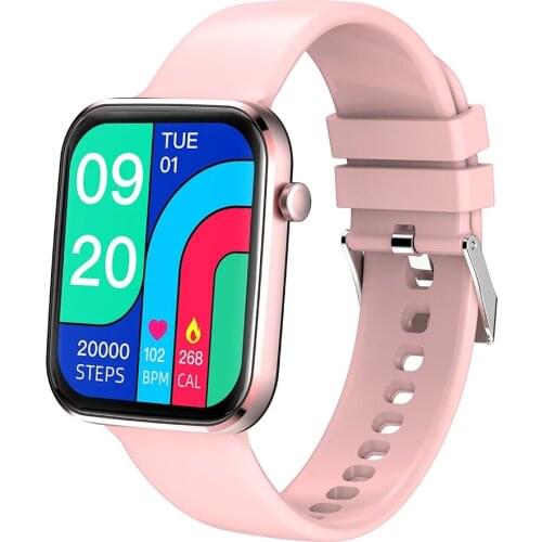 1.69 inch 2021 Smart Watch Men Women Sport Clock Full Touch Heart Rate Fitness Tracker Sleep Monitor Smartwatch for IOS Android
