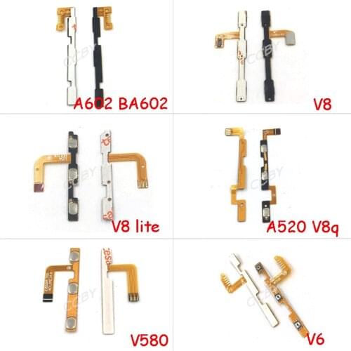 10pcs For ZTE Blade A602 A610 A510 A520 V580 V6 V8 V9 A5 A6 A7S Lite 2019 Power Volume Switch Side Button Key Flex Cable