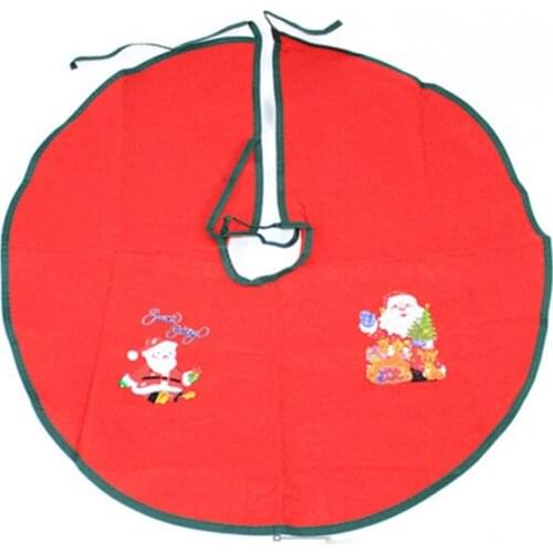 2020 Christmas Decorations Fo Home 55cm decoration applique Santa Christmas Tree Skirt Christmas Supplies home gift Decorations