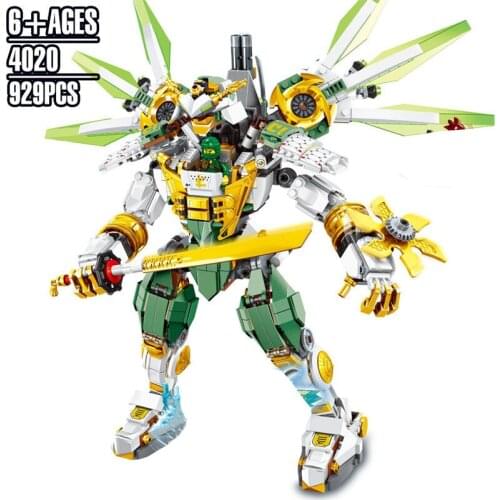 929pcs New Lloyd Titan Mech Mech Building Blocks with Figures Compatible ninjagoedl 70676 DIY Educational Toys for Children