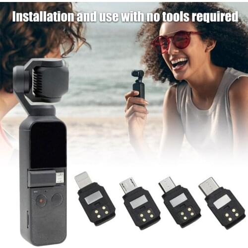 For OSMO Pocket PTZ Phone Connector Type-c Apple TY Android Adapter Forward Android Reverse Camera Accessory Conversion Adapter