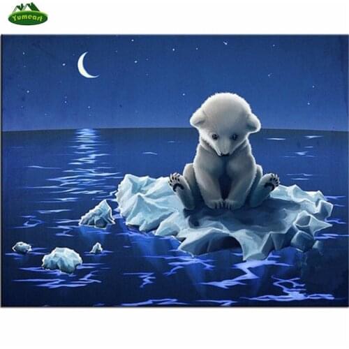 DIY Diamond Embroidery Beads Cartoon Bear Brothers Magic Diamond Painting Sea Cross Stitch Kits Diamond Mosaic Home Decor