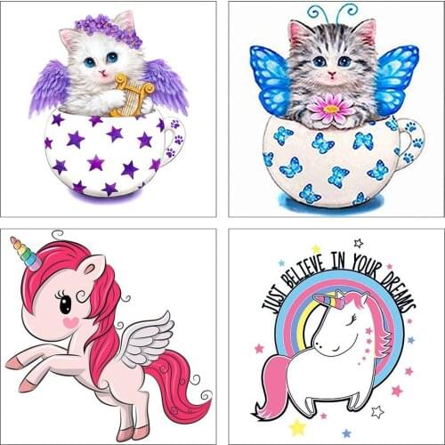 Diamond Painting Animal Icon Full Round Diamond Embroidery Icon Picture Rhinestones Diamond Mosaic Cross Stitch Home Decor