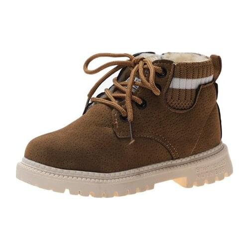 Infant Boots For Kids 2020 New Winter Warm Plush Children Girl Shoes Boys Baby Shoes Toddler Girl Autumn For 1 2 3 4 5 6 Years