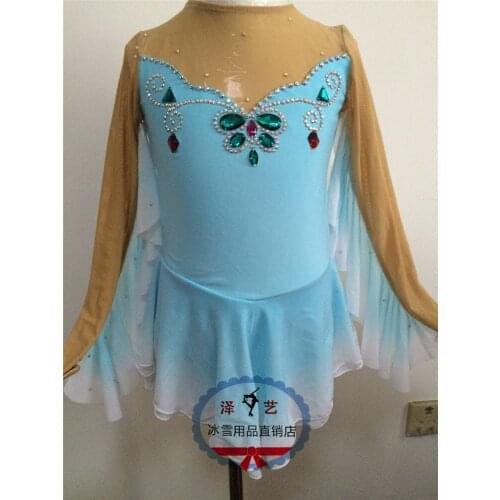 Kids Figure Skating Dresses Graceful New Brand Ice Skating Dresses For Competition DR4126