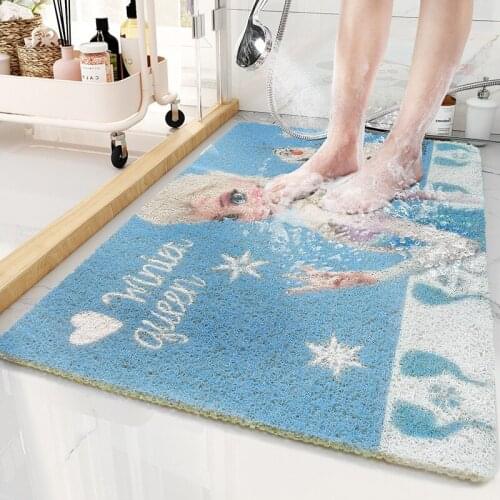 Disney Baby Play Mat Door Mat PVC Non-slip Bath Mat Cute Kitchen Rugs Bedroom Carpets Decorative Stair Mats Crafts