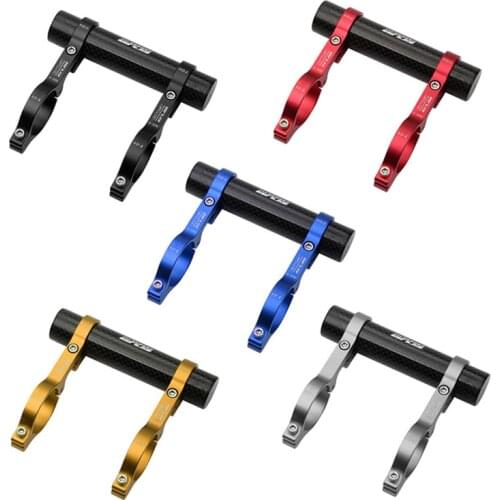GUB Bicycle Carbon HandleBar Extender Mount Lamp Bracket CNC Aluminum Alloy MTB Bike Flashlight Extension Holder 110-202mm