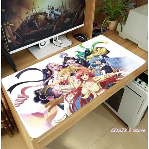 Anime Monster Musume Miia Kurusu kimihito Papi Centorea Suu Mouse Pad Thicken Laptop Game Mice Mat Desk Pad Anti-Slip Playmat