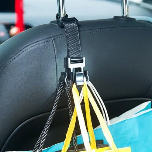 Kongyide Car Seat Back Storage Hook 1Pc Portable Seat Hanger Purse Bag Holder Hook Headrest Auto Rear Racks Hook mar29