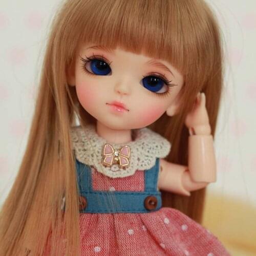 Free Shipping 1/8 BJD Doll BJD/SD Cute Lumi Resin Doll For Baby Girl Gift Include Eyes